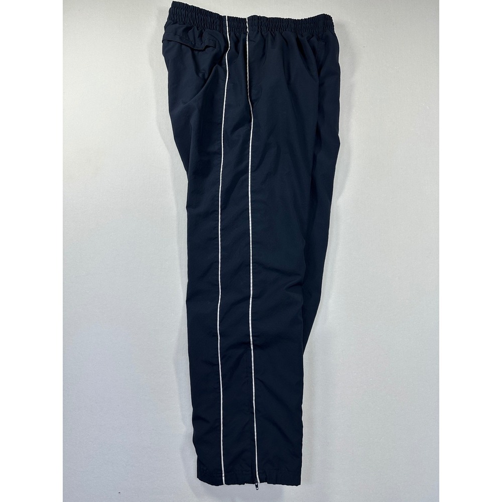 Vtg Nike Athletic Dept Jersey Lined Track Pants Navy White Piping‎ Windbreaker - Picture 5 of 14